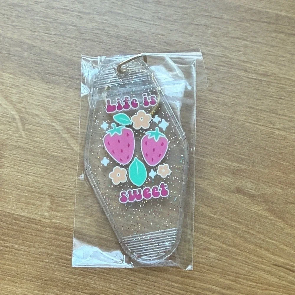 Retro Motel Style Keychain‎ Lot Sassy Phrases Y2K Aesthetic Key Tags NEW